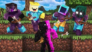 Minecraft PRO Speedrunner VS 4 NOOB, But OP Hunters