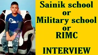 Military school interview | #rms Interview questions and answers | Sainik school | Interview Guide