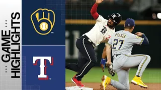Brewers vs. Rangers Game Highlights (8/18/23) | MLB Highlights