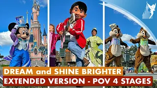 ✨ Dream and Shine Brighter extended version POV 4 stages at Disneyland Paris 2023