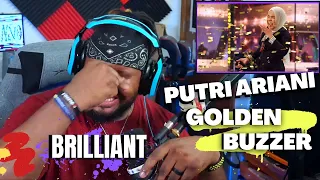 Vocal Coach (REACTION) to Putri Ariani Receiving the GOLDEN BUZZER on AGT