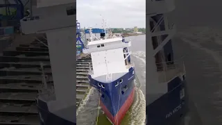 Ship Launch of Multi-Purpose Vessel FWN Arctic at Ferus Smit Shipyard | mr gk