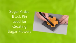 Black Pin Used by Sugar Artist in Creating Sugar Flowers