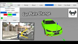 How To Change Car Plate With ZModeler Android ||• GTA TN°Sa 🇹🇳