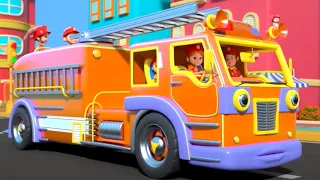 Wheels On The Firetruck + More Vehicles Rhymes for Babies