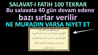 Salavat-ı Fatih 100 Adet..120 Bin Salavat Gücünde Olan Bu Salavatı 100 Kere Dinle Hayatın Değişsin..