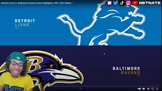 49ERS FAN REACTS TO Detroit Lions vs. Baltimore Ravens Game Highlights | NFL 2023 Week 7