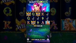 WILD PIXIES £9 SLOT BONUS BIG WIN!!