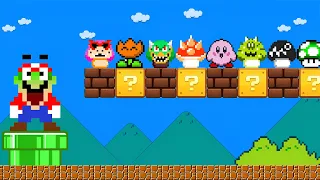 Super Mario Bros. but there are MORE Custom Mushrooms All Enemies!... || MARIO HP 2