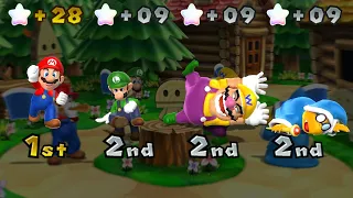 Mario Party 9 - Mario vs Luigi vs Wario vs Magikoopa - Toad Road