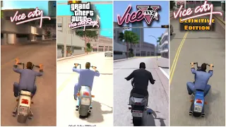 Hmm Nice Bike IN DIFFERENT VERSIONS OF GTA VICE CITY