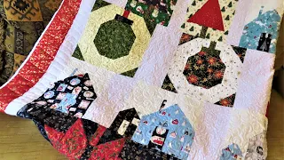 QUILT ALONG CHRISTMAS QUILT WON'T BE DISAPPOINTED 🎄 FREE PATTERN & PLAY LIST LINK BELOW #quilting