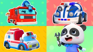 Let's Repair Fire Truck, Police Car and Ambulance | Monster Truck | Kids Song | BabyBus