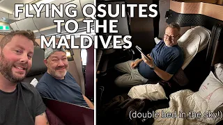 Flying Qatar Q-Suites to the Maldives: LAX to Doha with a double bed in the sky!