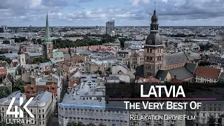 【4K】¼ HOUR DRONE FILM: «The Beauty of Latvia 2021» 🔥🔥🔥 Ultra HD 🎵 Chillout Music (Ambient TV)