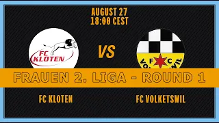 FRAUEN 2. LIGA - Round 1. FC Kloten - FC Volketswil