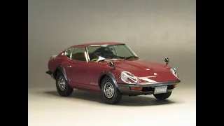 Scale Car Plastic Model TAMIYA 1/24 FAIRLADY 240ZG Unboxing Fullbuild Step By Step