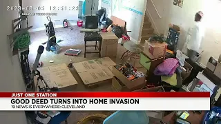 Caught on Camera: Cleveland man fights off burglar who entered house with wife inside