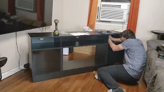 70inch Fireplace TV Stand Setup Video