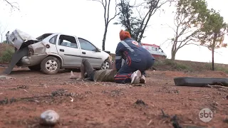 HOMEM FICA FERIDO DURANTE CAPOTAMENTO DE VEÍCULO NA MT 270 EM RONDONÓPOLIS