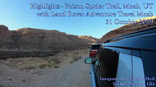 Highlights - Poison Spider Trail in a Land Rover Discovery 5 on 31 Oct 2019