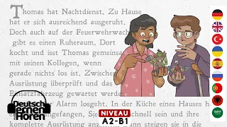 #604 Deutsch lernen mit Geschichten | Deutsch lernen durch Hören | A2-B1 | Learn German with stories