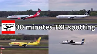 Berlin Tegel Airport TXL 30 minutes planespotting in April 2016