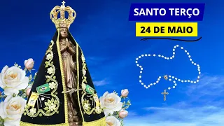 SANTO TERÇO DE APARECIDA DE HOJE - 24/05/2024 | DIA DE NOSSA SENHORA AUXILIADORA