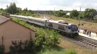 Тепловоз SU160-001 с поездом 15103 BIEBRZA / Diesel locomotive SU160-001 with a train 5103 BIEBRZA