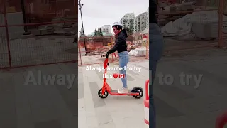 Neuron scooter 🛴 , finally i tried .#Calgary #canada