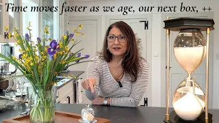 How time seems to move faster as we age, our next seasonal box, a possible future book and flowers
