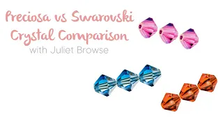 Preciosa vs Swarovski Crystal Beads......Live comparision