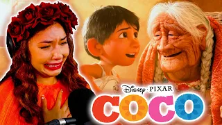 LATINA ACTRESS SOBS WATCHING COCO (2017) *This movie BROKE ME AGAIN!* COCO MOVIE REACTION
