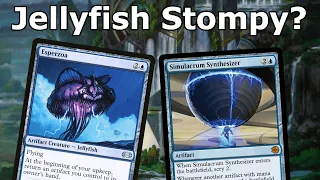 ARE YOU JELLY?  Esperzoa Simulacrum Synthesizer Stompy (Mono Blue Artifacts- Legacy MTG)