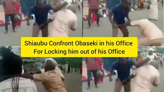 Big Shame as Philip Shaibu FlGHTS Gov Obaseki inside his Office for Locking him out of Office today