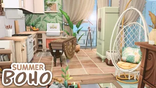 Summery Boho Apartment // The Sims 4 Speed Build: Apartment Renovation