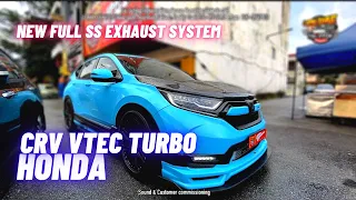 New Full SS Exhaust System | HONDA CRV VTEC TURBO