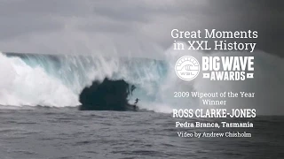 Ross Clarke-Jones 2009 Wipeout of the Year Winner  - WSL Big Wave Awards Greatest Hits