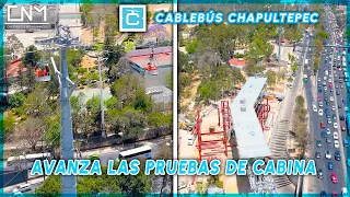 Continúan las pruebas del Cablebús Línea 3 de Chapultepec en CDMX, avances 3° semana de abril 2024