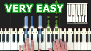 Axel F - Crazy Frog - VERY EASY Piano Tutorial Easy - How To Play (Synthesia)