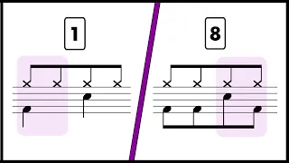 Beginner Drum Beats - 8 Basic Kick Drum Patterns 🥁