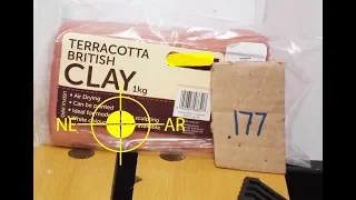 .177 Air rifle vs clay block