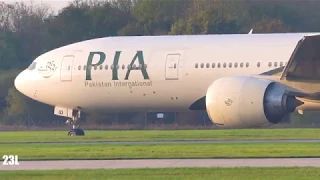 AP-BID B77W PIA Pakistan International Airlines PK709 Lahore To Manchester 23/10/2019