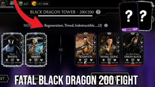 One of the toughest bosses i've ever faced💀 | Remastered Fatal Black Dragon Tower 200 +Main Rewards