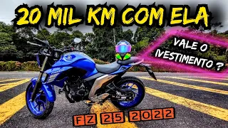 CHEGUEI AOS 20 MIL KM COM A FZ 25 2022