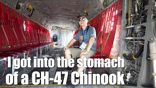 I got into the stomach of a CH-47 Chinook