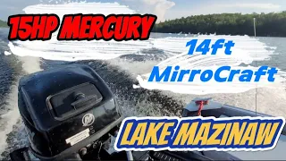 14ft MirroCraft 4604, with 15 HP Mercury Outboard on Lake Mazinaw
