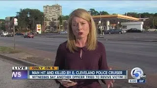 E. Cleveland Police officer fatally strike pedestrian