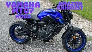 2022 Yamaha MT-07 Amazon exhaust