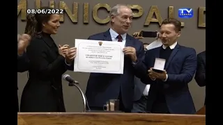 Sessão Solene (07/06/2022) - Outorga  do Título de Cidadão de Porto Alegre ao senhor Ciro Gomes